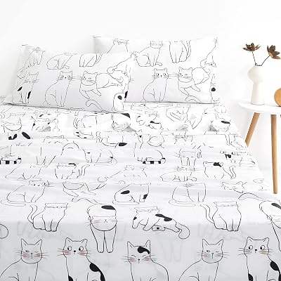 Cats Cotton Sheet Set