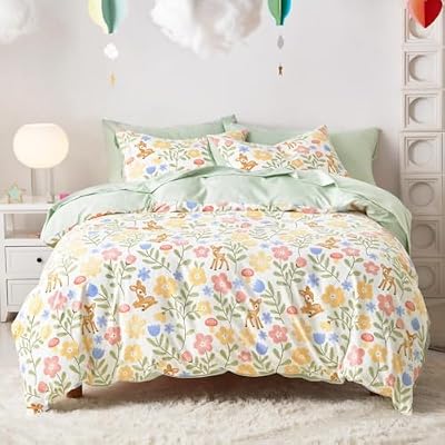 Floral Deer Girls Bedding Set (5-Piece) - view 2